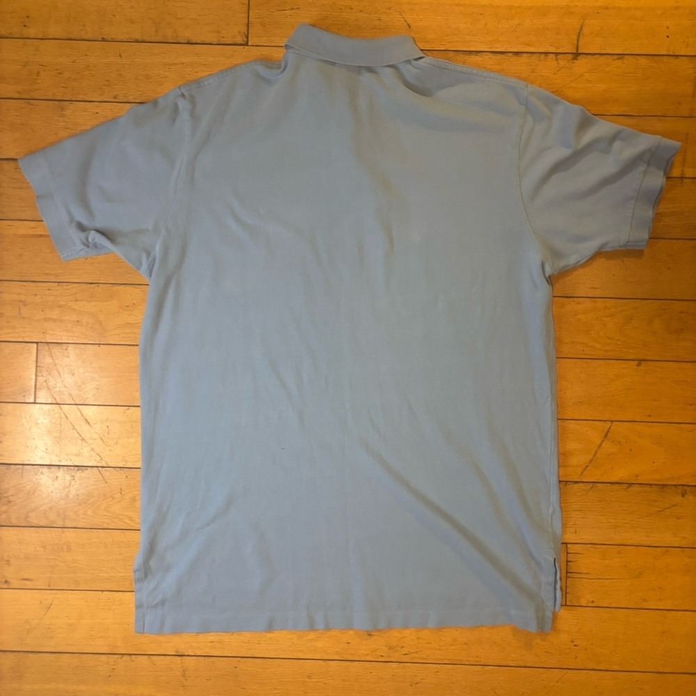 Polo Ralph Lauren Light Blue Men's Polo Shirt Size L Embroidered - Picture 2 of 4